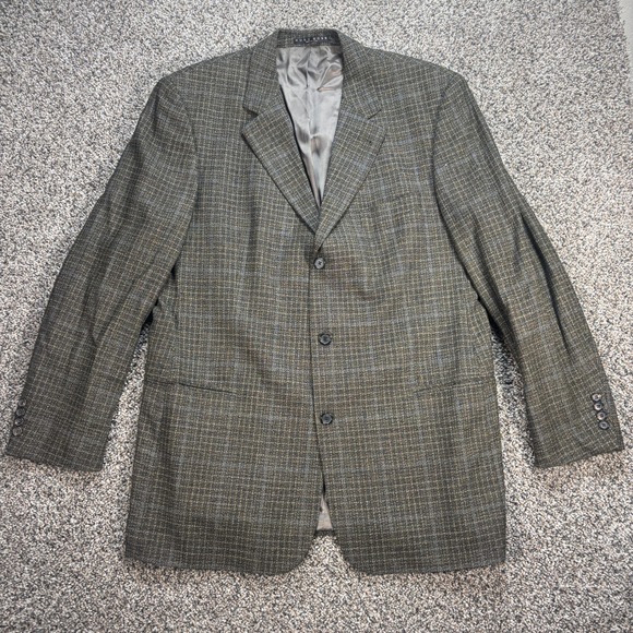 Hugo Boss Other - Hugo Boss Einstein Blazer Loro Piana Virgin Wool Plaid Sport Coat Men's 46L USA